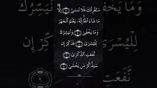 #quran Kareem #Surah Al-Ala Beautiful Recitation Sabbihisma surah with urdu translation so beautiful