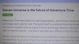 reddit theories 219:steven universe is the future of adventure time by HuntingTheWumpus