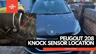 Расположение датчика детонации Peugeot 208 (пошаговое руководство)