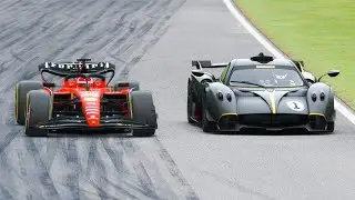 Ferrari F1 2023 SF-23 vs Pagani Huayara R 2022 - Imola GP