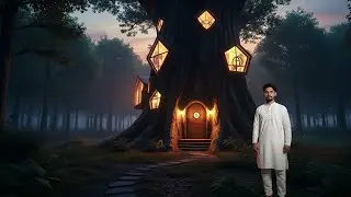 Building a Secret Cabin in the Jungle - This Man Created a Mini Home Inside Tree Trunk Alone Himself