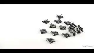 KiWAV- Quick Release Fairing Fasteners Clip on Black 19mm
