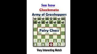 Normal Chess Checkmate the Grasshoppers | Fairy Chess