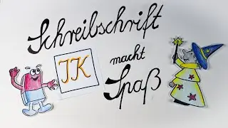 Schreibschrift I und K mit Zabi und Radi - lateinische Ausgangsschrift