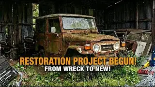 Full Rebuild Toyota Land Cruiser FJ40 1978 from Abandoned Condition to New - ASMR Car Restoration