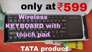 Wireless keyboard with touch pad at very low cost unboxing review #keyboard #computer #smartgadgets 