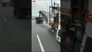 Scraping Jalan Aspal Tol Tangerang-Merak, SCRAPING, FILLING & OVERLAY  | SFO | #Shorts