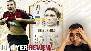 NOT THAT BAD!! 91 RATED PRIME ICON ANDRIY SHEVCHENKO PLAYER REVIEW! FIFA 21