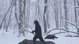 Solo Winter Bushcraft in Deep Snow ❄️ | Hot Tent Camping Alone