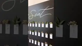 We love a creative (and beautiful) seating chart #shorts #weddingshorts