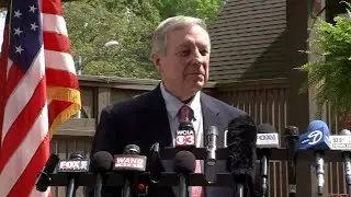 IL Sen. Dick Durbin speaks amid announcement to not run for reelection