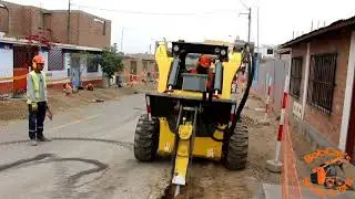 | Martillo Hidráulico STANLEY MB256 | MiniCargador WACKER NEUSON SW28 | Venta - Alquiler |