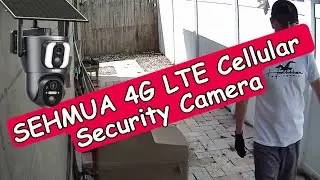 Камера видеонаблюдения SEHMUA 4G LTE с двумя объективами и обзором 2K 360&deg; RBX-SD200, полный обзор