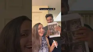 The surprise I gave him V/S The surprise I got back 🐥❤️