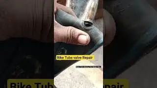 Bike Tube Valve Repair #video #viral #shortvideo #youtube #ytshort #newvideo #cycle