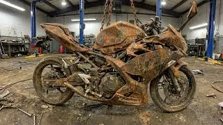 Restoring a TOTALED Kawasaki Ninja 400 | Wrecked Bike Rebuild