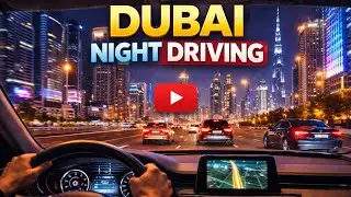 POV Dubai 🇦🇪 Late Night Drive 🚗 | Silent & Relaxing City View