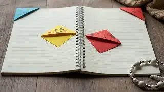 The BEST Way to Make a Corner Bookmark! Easy Origami DIY