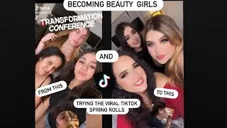 Trying the  viral TikTok spicy springrole/ girls sleepover 💗💗