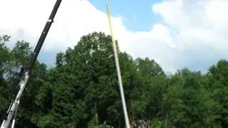 Lieder Field - First Musco Field Light Pole Installed