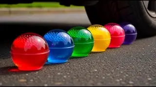 🟠🟡🟢🔵🟣Ultimate Tire Crushing ASMR Compilation
