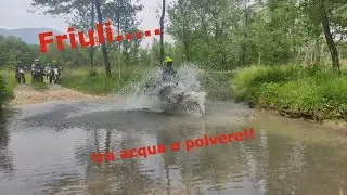 in friuli, between the fresh water on the river and the dust of white roads whit ktm 690