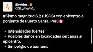Terremoto 6.2 Per&uacute; Heridos y da&ntilde;os  -  Yucatan sismo 3.6