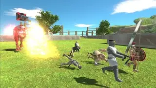 Survival Race - Escape from Fire Monster - Animal Revolt Battle Simulator