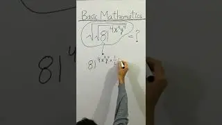 😳 ЧИСТАЯ БАЗОВАЯ МАТЕМАТИКА &radic; &radic;81^4X^4y^4=? ОСМЕЛИСЬ РЕШИТЬ! #Shorts