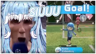 Nintendo Switch Sport's Soccer But Everytime Kobo Scored She Shout SIUUUU