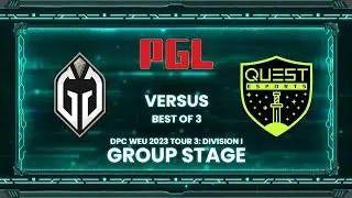 Full Game: Gaimin Gladiators vs Quest Esports Game 2 (BO3) | DPC 2023 Tour 3 Division 1: WEU