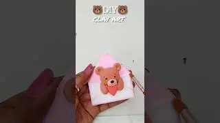 Love Letter Bear 💌🐻 | Handmade Clay Surprise Inside #youtubeshorts #diy#craft