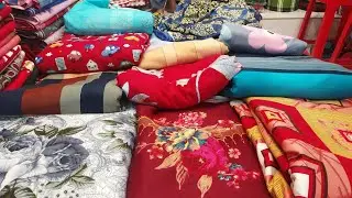 Wow 💥💥 পাইকারি দামে হোম কালেকশনের টুইল বেডশিটের গজ কাপড় দাম মাত্র ২২০ টাকা গজ 🥰✅🥰
