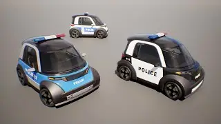 Microcar - Game Asset - Blender