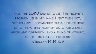 Kingdom Spouses/Marriages are NOT Biblical & Modern Prophets are glorified Mediums & Fortune Tellers