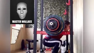 SQUAT LOW BAR: 160 kg  FACCIO L’ATTUALE MASSIMALE DI MASTER WALLACE