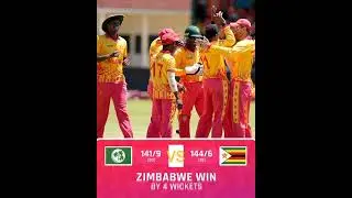 Zimbabwe Win by 4 Wickets|Zim vs Ire 3rd T20 Highlights#cricket#shorts#viral#cricketshorts#t20#trend