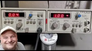 Hameg HM8001 mainframe, HM8027 distortion meter, HM8037 low Distortion generator