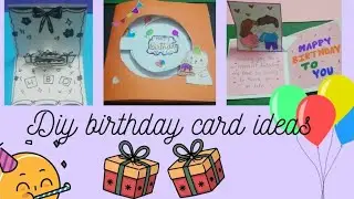 Diy unique paper birthday card ideas / easy to make / unique way #subscribe#craft#diy#cute#easy#tc 