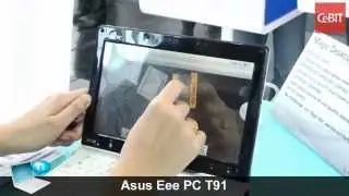 Asus Eee PC T91 video prova e interfaccia Touch Suite