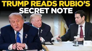Najnowsze wiadomości NA ŻYWO: Trump CZYTA PRYWATNĄ notatkę Marco Rubio NA ŻYWO | Rubio oszołomiony przed kamerą