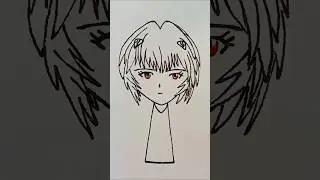 Drawing Oc Rei Ayanami from Neon Genesis Evangelion Anime #sprunki #sprunkiincredibox