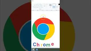 how to make chrome logo in ms paint | ms paint me chrome logo kaise banaye #trending #shorts #logo