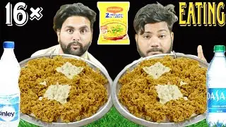 16 pkt Cheese bahubali Maggi Eating challenge ||5&times;Extra Full plate Maggi Challenge Looser punishment
