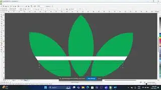 How to make adidas logo on #Corel draw #Hannan Graphic.