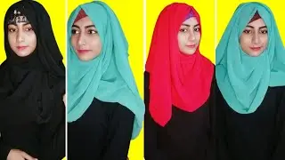 3 Styles Hijab Tutorial With Chiffon Hijab | Hijab With Choker ( Full Coverage )