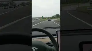 Autopilot takes a cloverleaf interchange #shorts