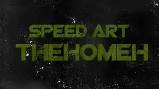 Speed Art #5 | Background Youtube | TheHomeH