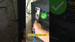 Out of reach INSTANTLY extend ANY Ethernet cable with THIS! Rj45 Inline couple#LifeHack#TechHack