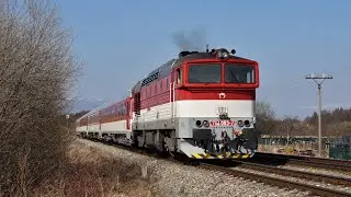 Vlaky Slovensko - &Scaron;tvorky 754.053 a 754.032 v Turci